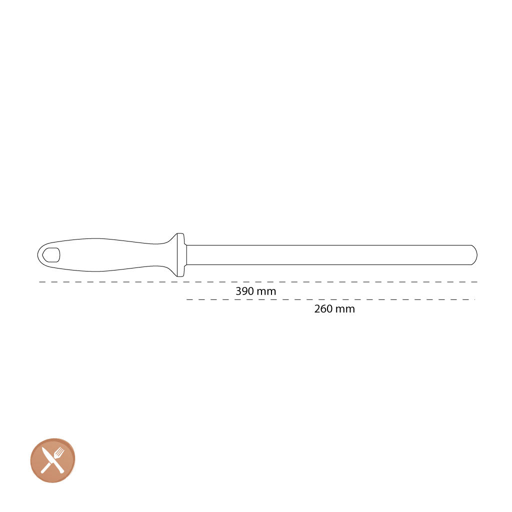 Zwilling - Afilador de diamante de acero para afilar 260 mm