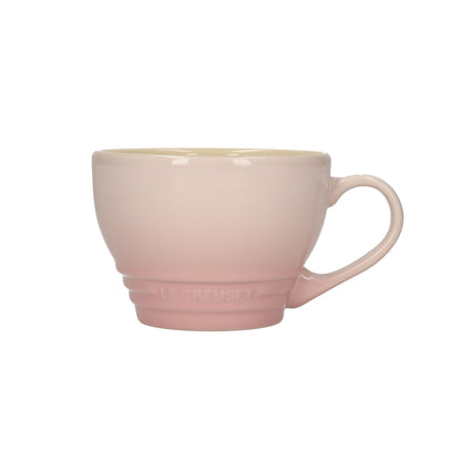 LeCreuset - Taza grande para capuchino Shell rosa 0,4 l