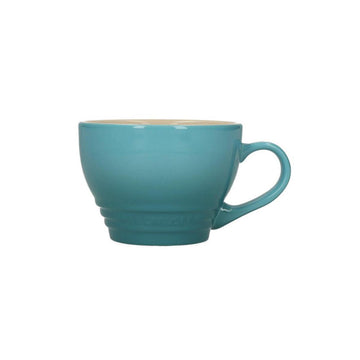 LeCreuset - Taza Grande Capuchino Azul Caribe 0,4l