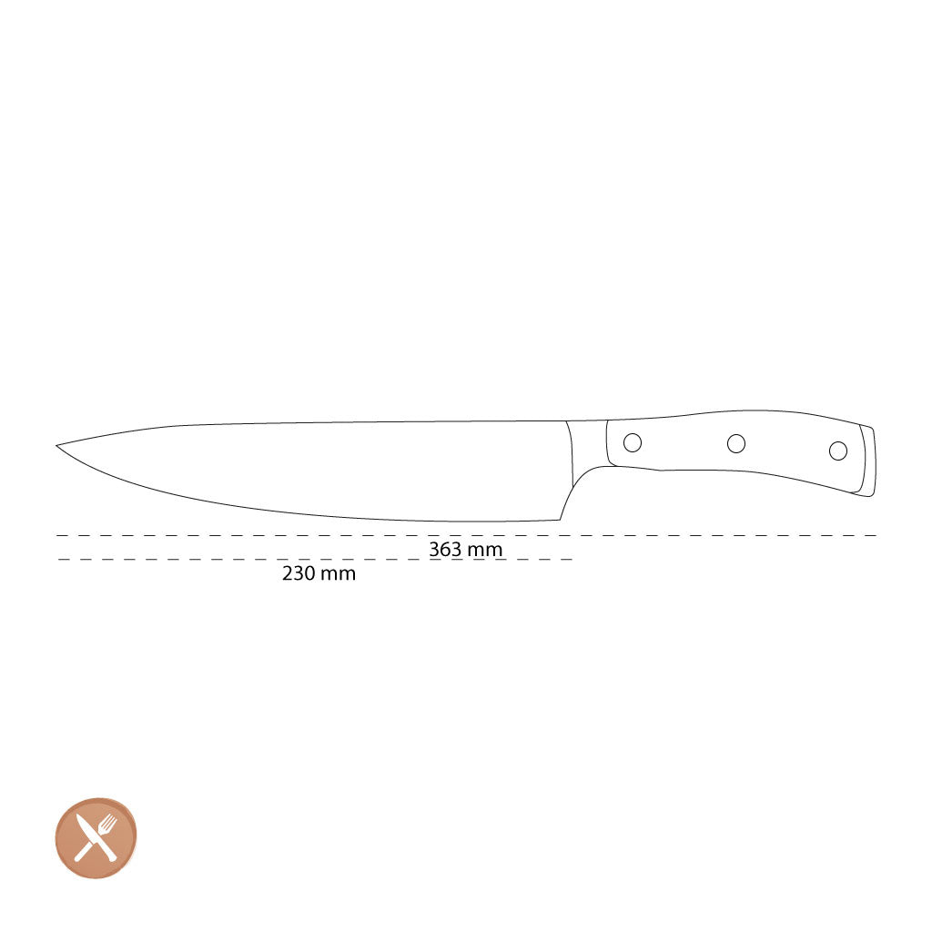 Wüsthof - Couteau de chef Classic Ikon 23 cm