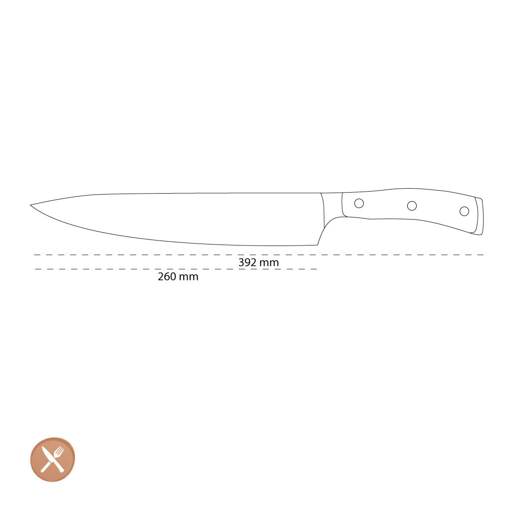 Wusthof - Couteau de chef Classic Ikon 26 cm