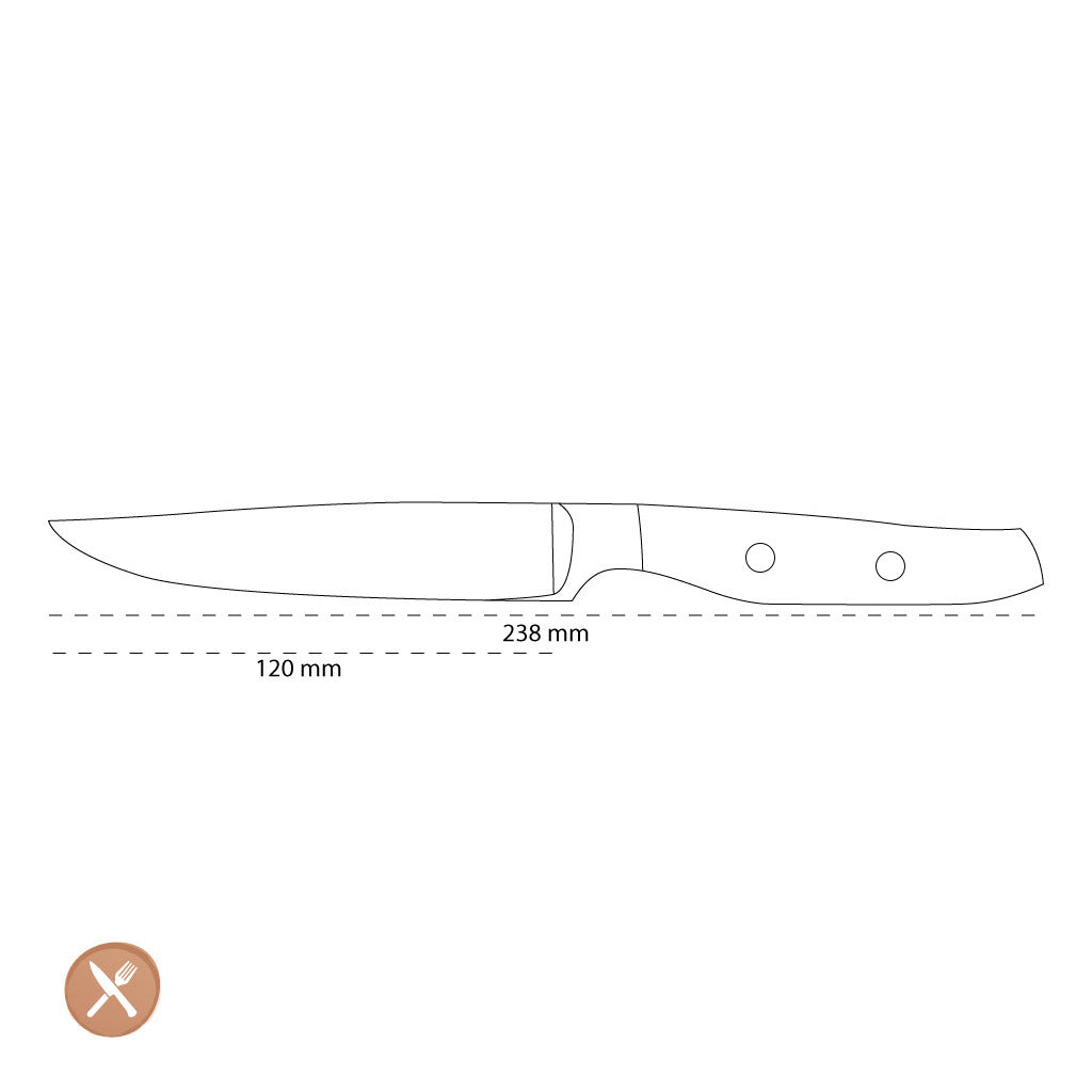 Wusthof - Cuchillo para carne Amici 12 cm