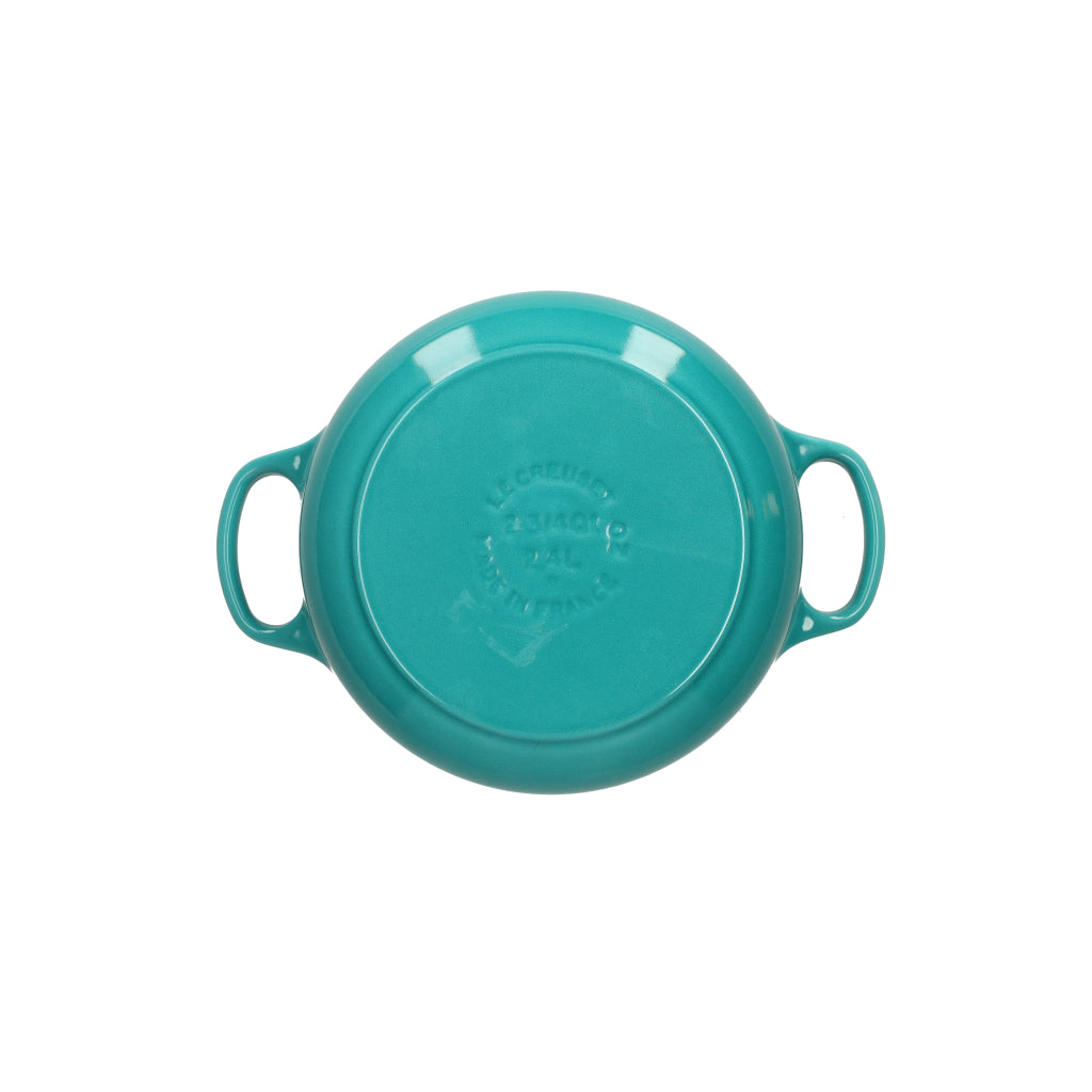 LeCreuset - Asar- / Cacerola Signature redonda Azul Caribe 20cm 2,4l