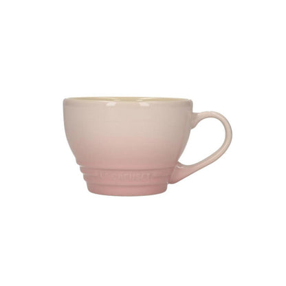 LeCreuset - Taza grande para capuchino Shell rosa 0,4 l