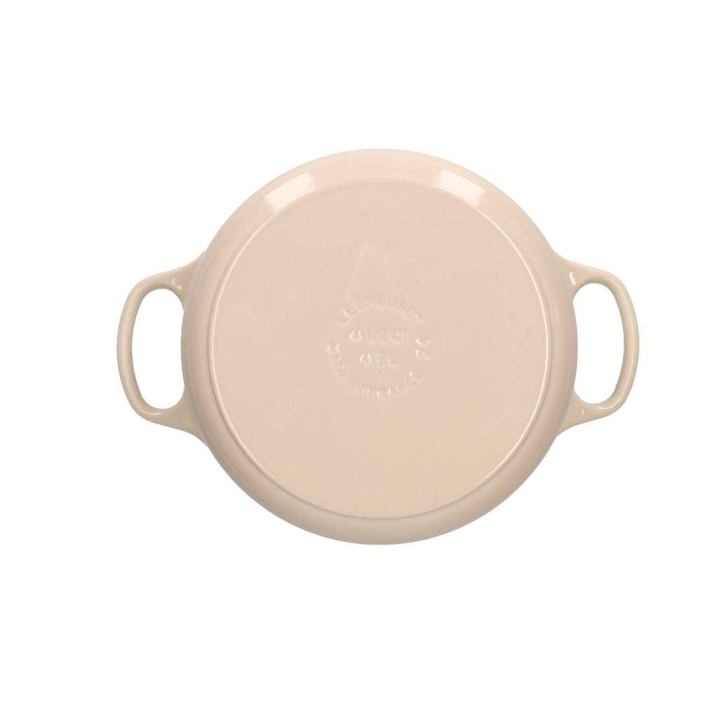 LeCreuset - Asar- / Cacerola Signature redonda Merengue 24cm 4,2l