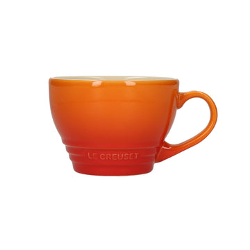 LeCreuset - Taza Grande Capuchino Naranja Rojo 0,4l