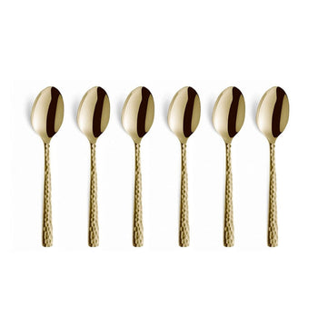 Juego de 6 cucharas para moca en caja de moda - Champagne Amefa