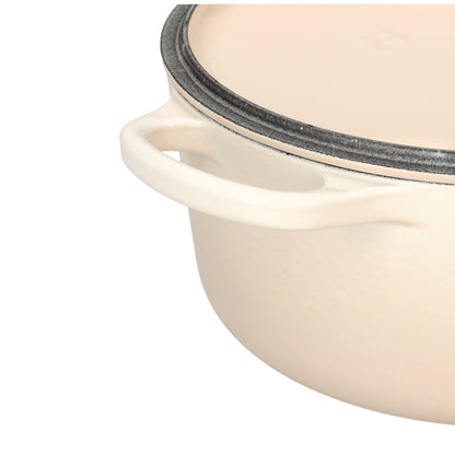 LeCreuset - Asar- / Cacerola Signature redonda Merengue 24cm 4,2l