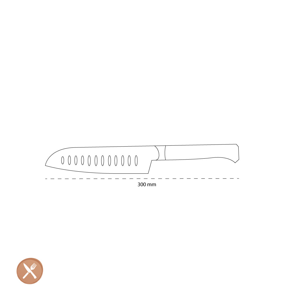 Opinel - Les Forgés 1890 Cuchillo Santoku 17 cm