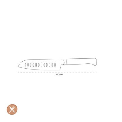 Opinel - Les Forgés 1890 Cuchillo Santoku 17 cm