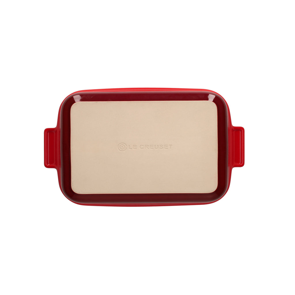 LeCreuset - Fuente de horno rectangular Rojo cereza 32x24cm 3,1l