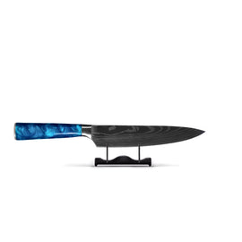 Zafiro Epoxi Estampado Damasco Japonés - Cuchillo Chef 20 cm