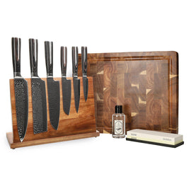 Cuchillos Shinrai - Mega Bundle Epoxy Onyx - Todo lo que necesitas