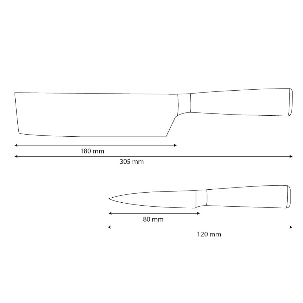 Cuchillos Shinrai - Juego de 2 cuchillos de ónix epoxi con estampado de Damasco: nakiri y cuchillo para pelar