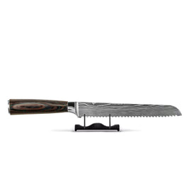Estampado Damasco Japonés - Cuchillo para pan 20 cm