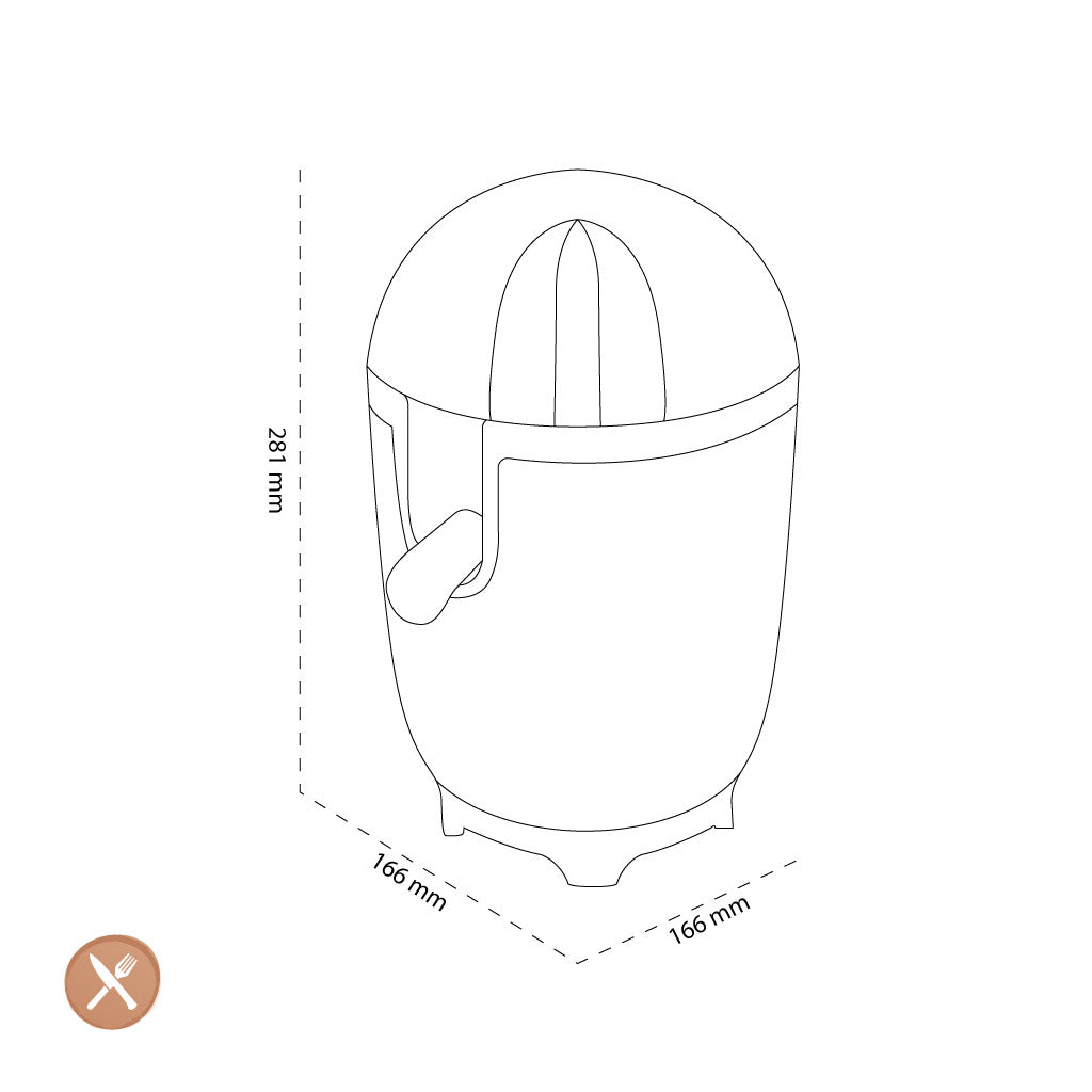 smeg - Exprimidor de cítricos | Negro | Década de 1950 | Exprimidor de cítricos