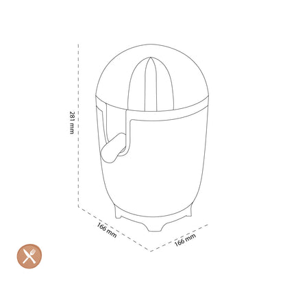 smeg - Exprimidor de cítricos | Negro | Década de 1950 | Exprimidor de cítricos