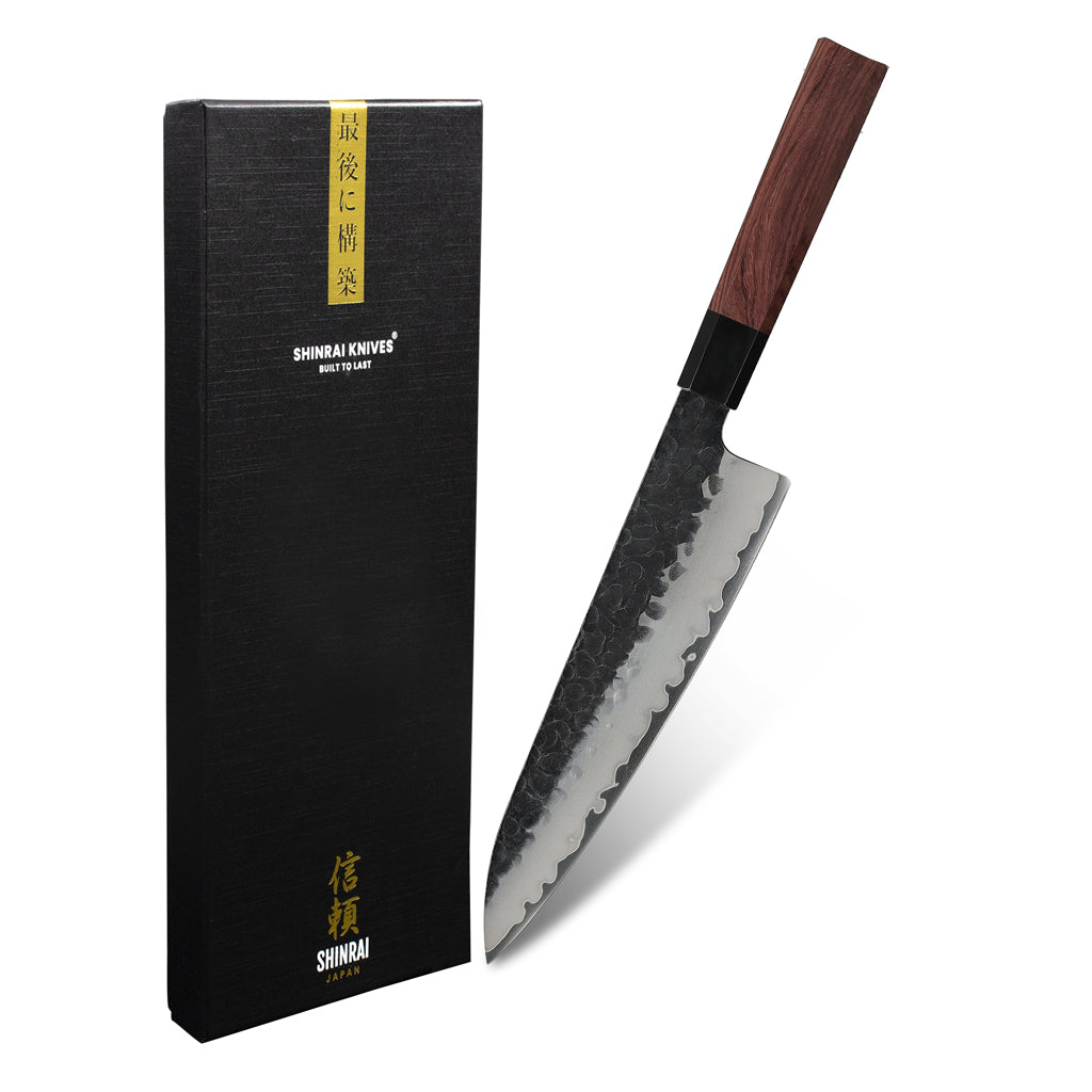 Shinrai Japón - Cuchillo Chef Kurayami Damasco 20 cm