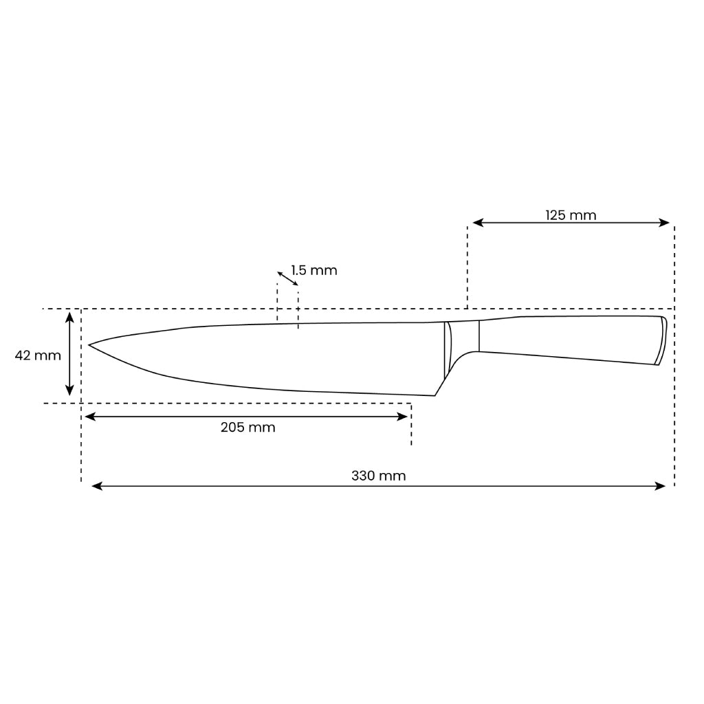 Zafiro Epoxi Estampado Damasco Japonés - Cuchillo Chef 20 cm