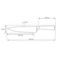 Zafiro Epoxi Estampado Damasco Japonés - Cuchillo Chef 20 cm