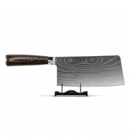 Shinrai Japan - Cuchillo Chef Chino Estampado Damasco 18 cm