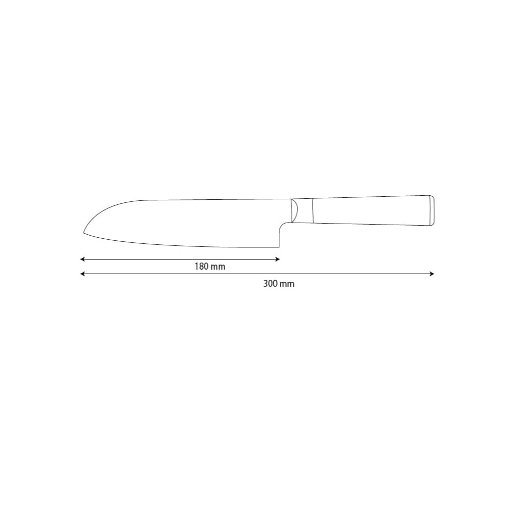 Damasco Martillado BR Damasco Santoku 18 cm