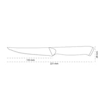 Shinrai Japan - Cuchillo para carne Damasco Serie Eclipse 13 cm