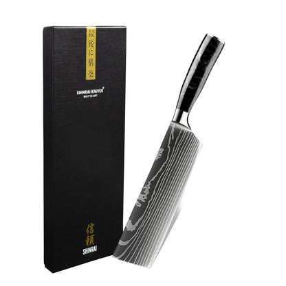 Japonés Damasco Impresión Onyx Epoxi - Cuchillo Nakiri