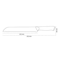 Shinrai Japan - Cuchillo para pan Damasco Serie Eclipse 20 cm