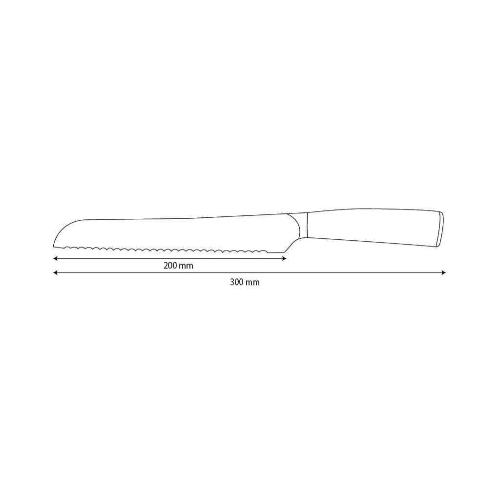 Acero inoxidable martillado - Cuchillo para pan 20 cm