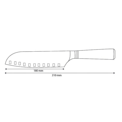 Micarta Joyas Damasco Santoku 18 cm