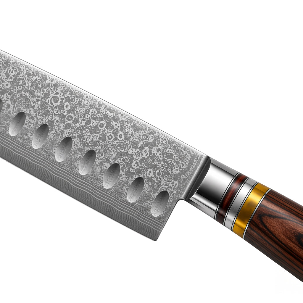 Micarta Joyas Damasco Santoku 18 cm