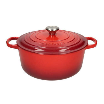 LeCreuset - Asar- / Cacerola Signature redonda Rojo cereza 18cm 1,8l