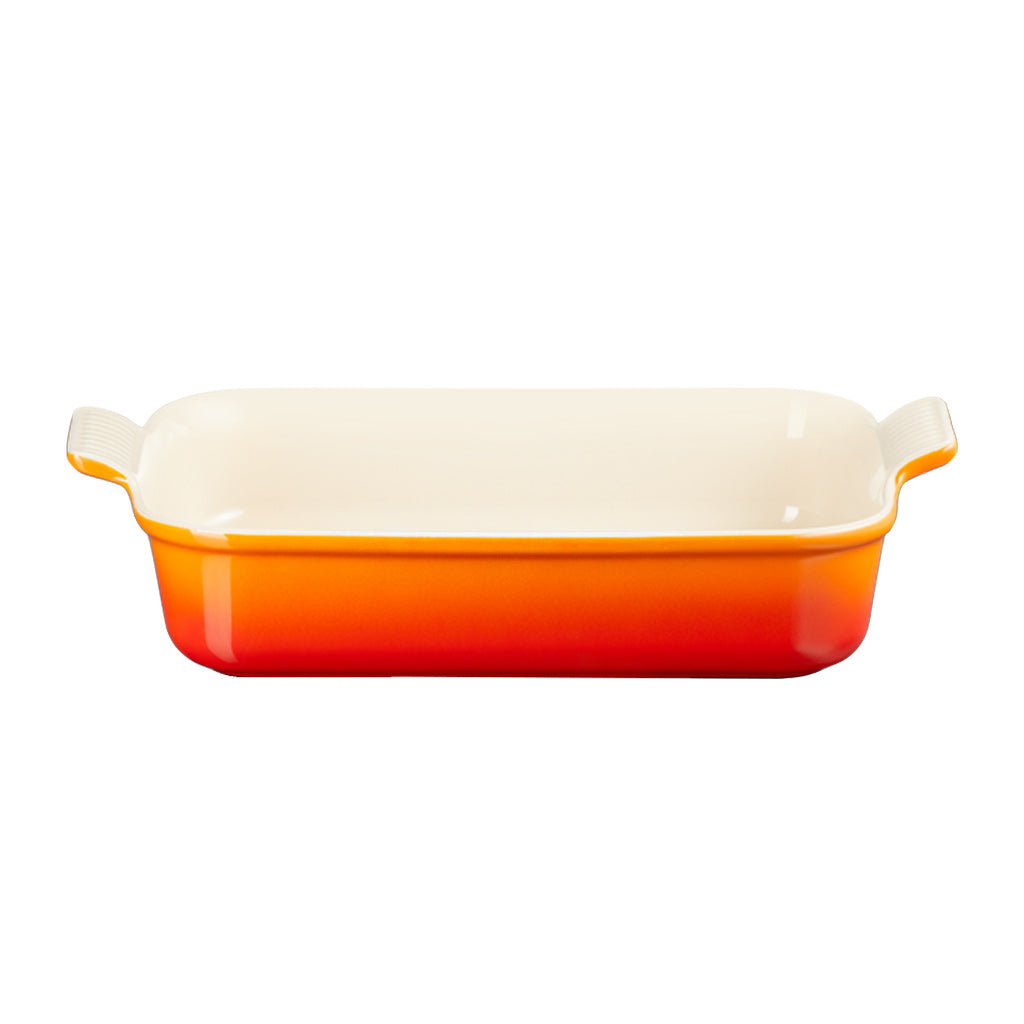 LeCreuset - Fuente de horno rectangular Naranja-rojo 32x24cm 3,1l