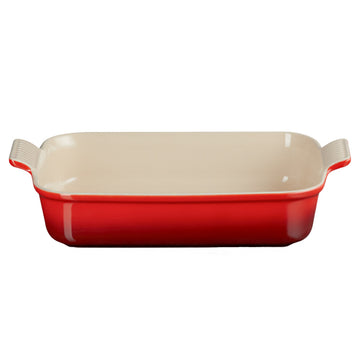 LeCreuset - Fuente de horno rectangular Rojo cereza 32x24cm 3,1l