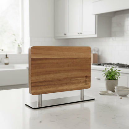 Shinrai Knives - Matrice de bloc de couteaux magnétique - Bois d'acacia