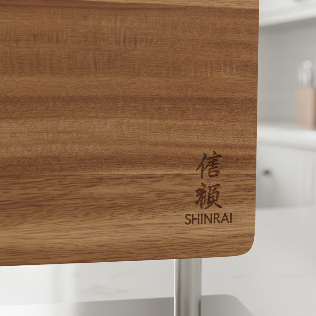 Shinrai Knives - Matrice de bloc de couteaux magnétique - Bois d'acacia