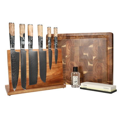 Cuchillos Shinrai - Mega Bundle Epoxy Onyx - Todo lo que necesitas