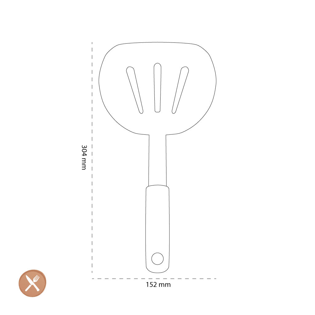 OXO Espátula para panqueques de silicona, 30 cm