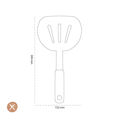 OXO Espátula para panqueques de silicona, 30 cm