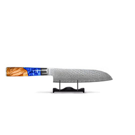 Shinrai Japón - Epoxi Zafiro Damasco Santoku 18 cm