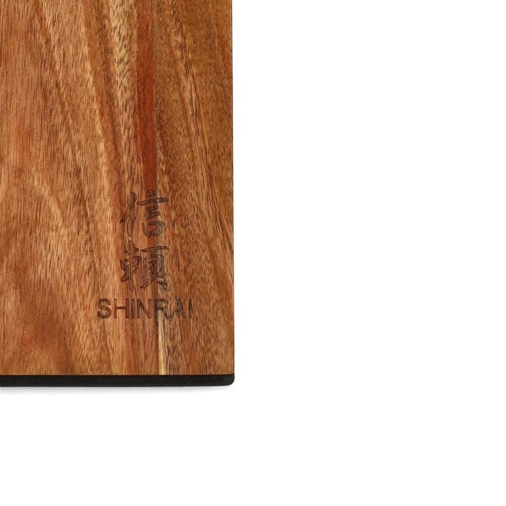 Shinrai Japón - Bloque magnético para cuchillos giratorio - Madera de acacia