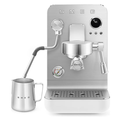 Smeg - Cafetera espresso Blanco Mate