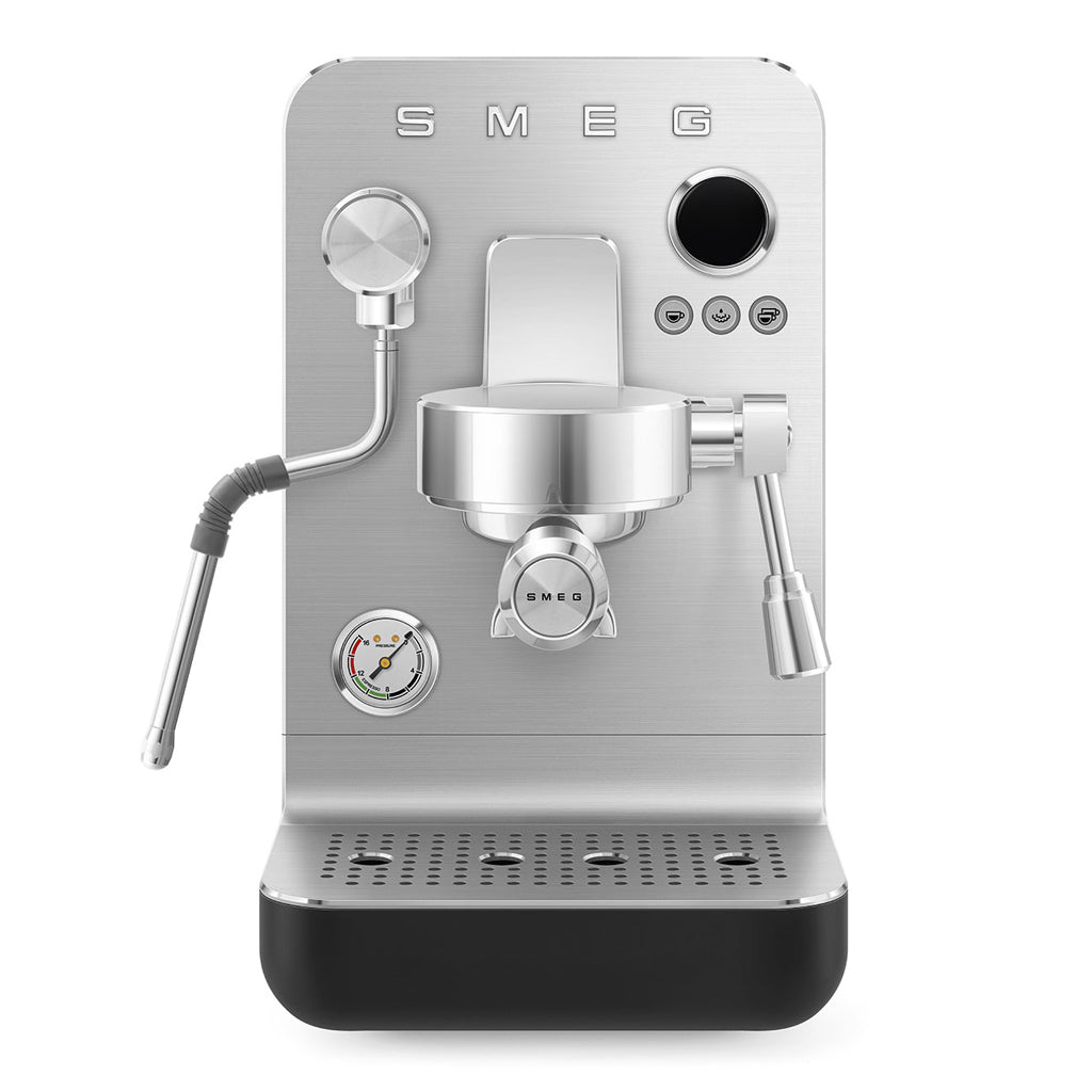 Smeg - Cafetera Espresso Negra Mate