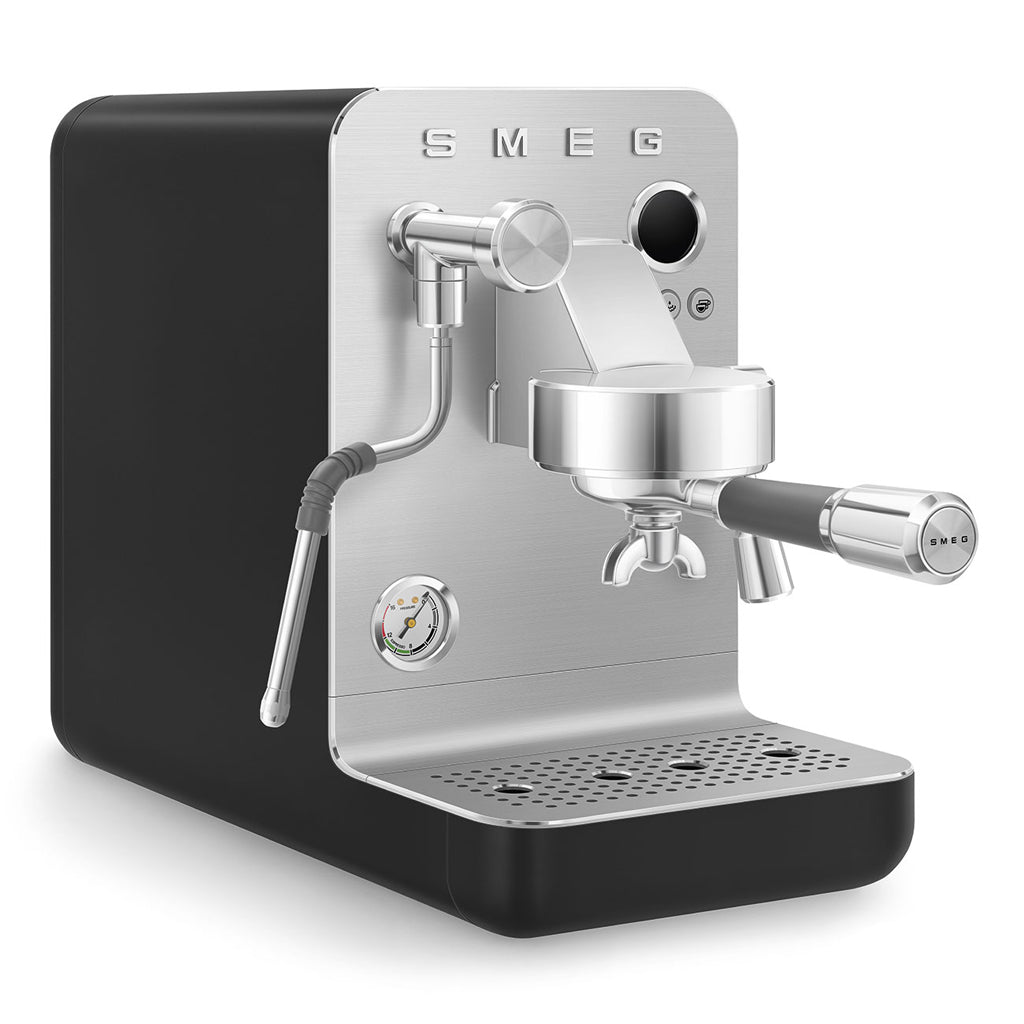 Smeg - Cafetera Espresso Negra Mate