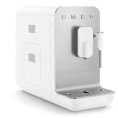 smeg - Máquina de café expreso | Blanco mate | Contemporáneo | cafetera automatica