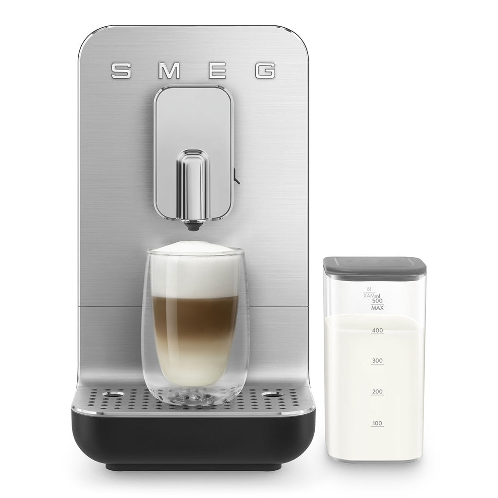 smeg - Máquina de café expreso | Blanco mate | Contemporáneo | cafetera automatica