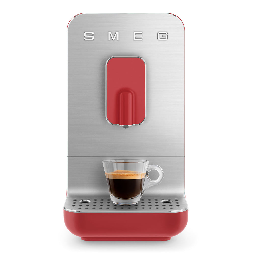 smeg - Máquina de café expreso | Rojo | Contemporáneo | cafetera automatica