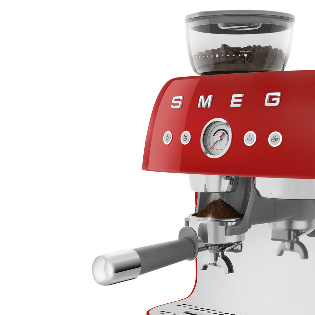 smeg - Máquina de café expreso | Rojo | Década de 1950 | Cafetera espresso manual