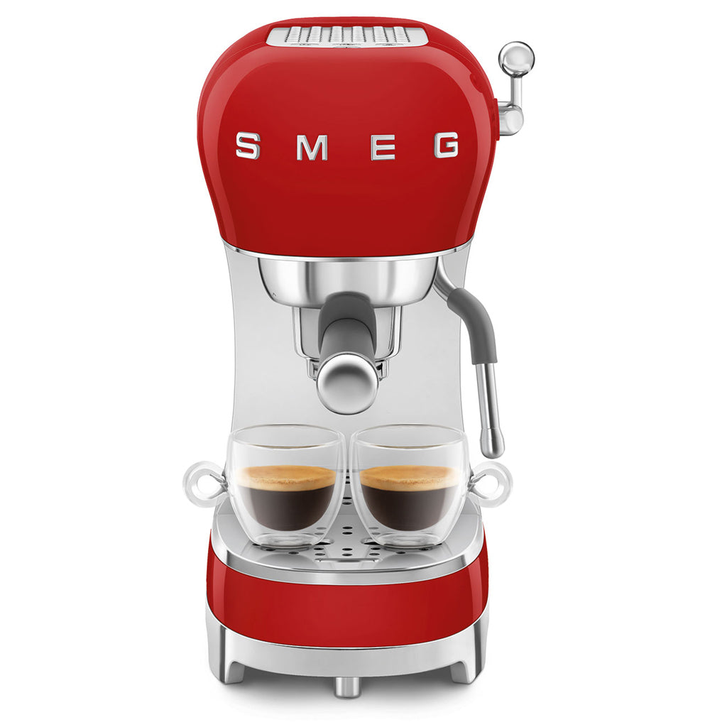 smeg - Máquina de café expreso | Rojo | Década de 1950 | Cafetera espresso manual